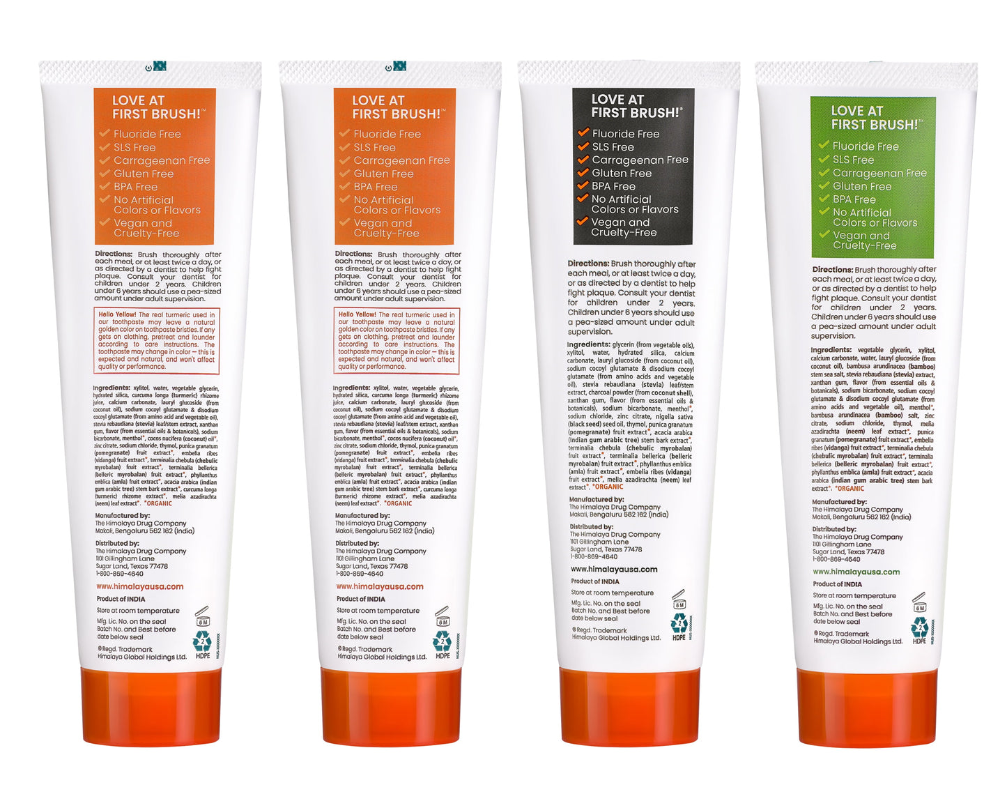 Botanique Whitening Antiplaque Toothpaste, Variety Pack Mint Flavors, 4 Oz, 4 Pack