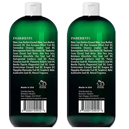 Tea Tree Body Wash for Dry Itchy Skin, Antifungal Body Wash with Tea Tree Oil, Sulfate & Paraben Free, 16 Fl Oz, Pack of 2