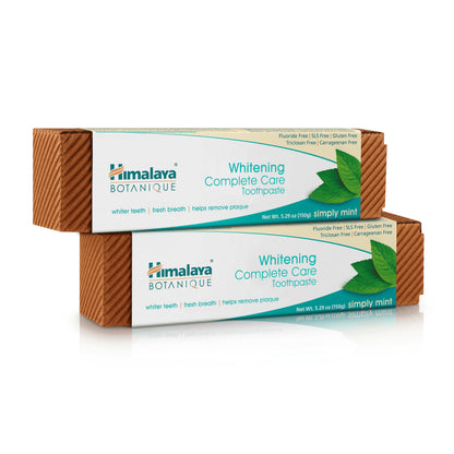 Botanique Whitening Complete Care Toothpaste, Mint Flavor, 5.29 Oz, 2 Pack