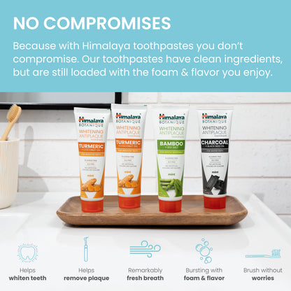 Botanique Whitening Antiplaque Toothpaste, Variety Pack Mint Flavors, 4 Oz, 4 Pack
