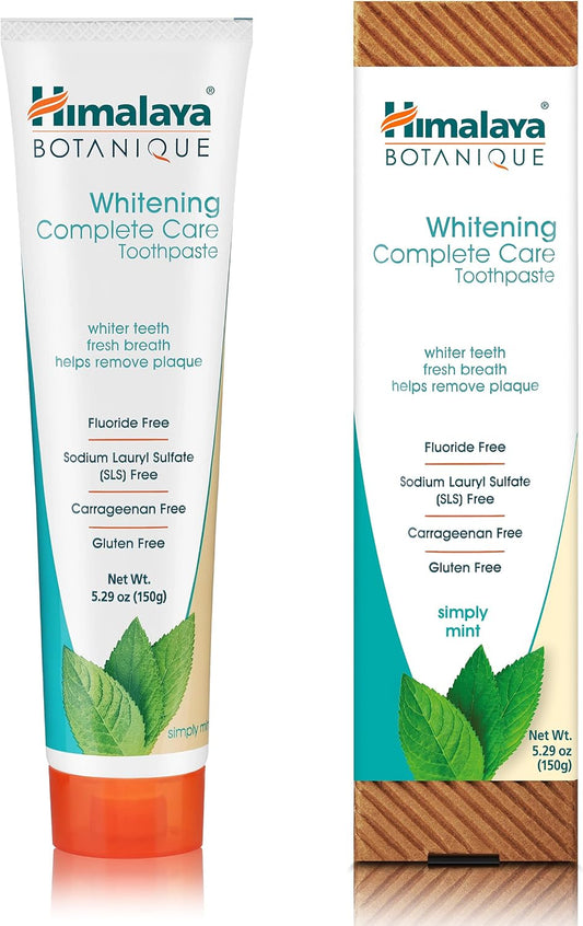 Botanique Whitening Complete Care Toothpaste, Mint, 5.29 Oz,1 Pack