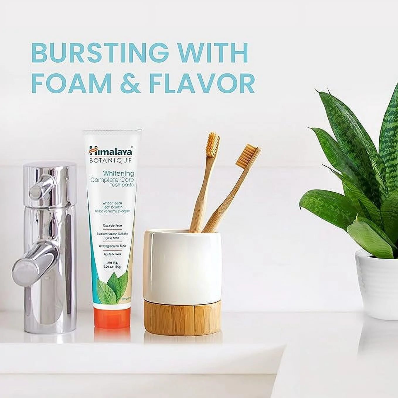 Botanique Whitening Complete Care Toothpaste, Mint Flavor, 5.29 Oz, 2 Pack