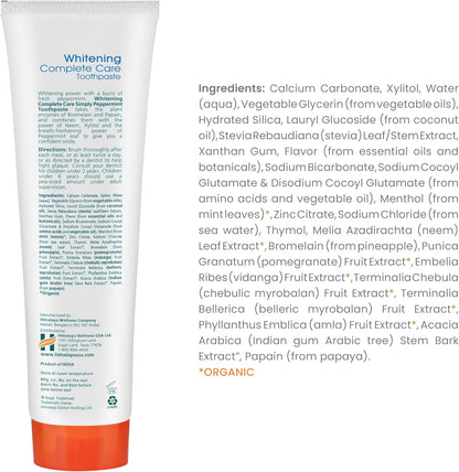 Botanique Whitening Complete Care Toothpaste, Peppermint Flavor, 5.29 Oz, 2 Pack
